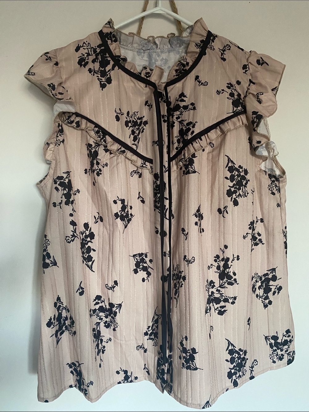 SHEIN Beige Blouse Ladies Clothes